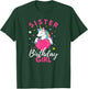 Sister Of The Birthday Girl Unicorn T-Shirt - T-Shirt | Forest