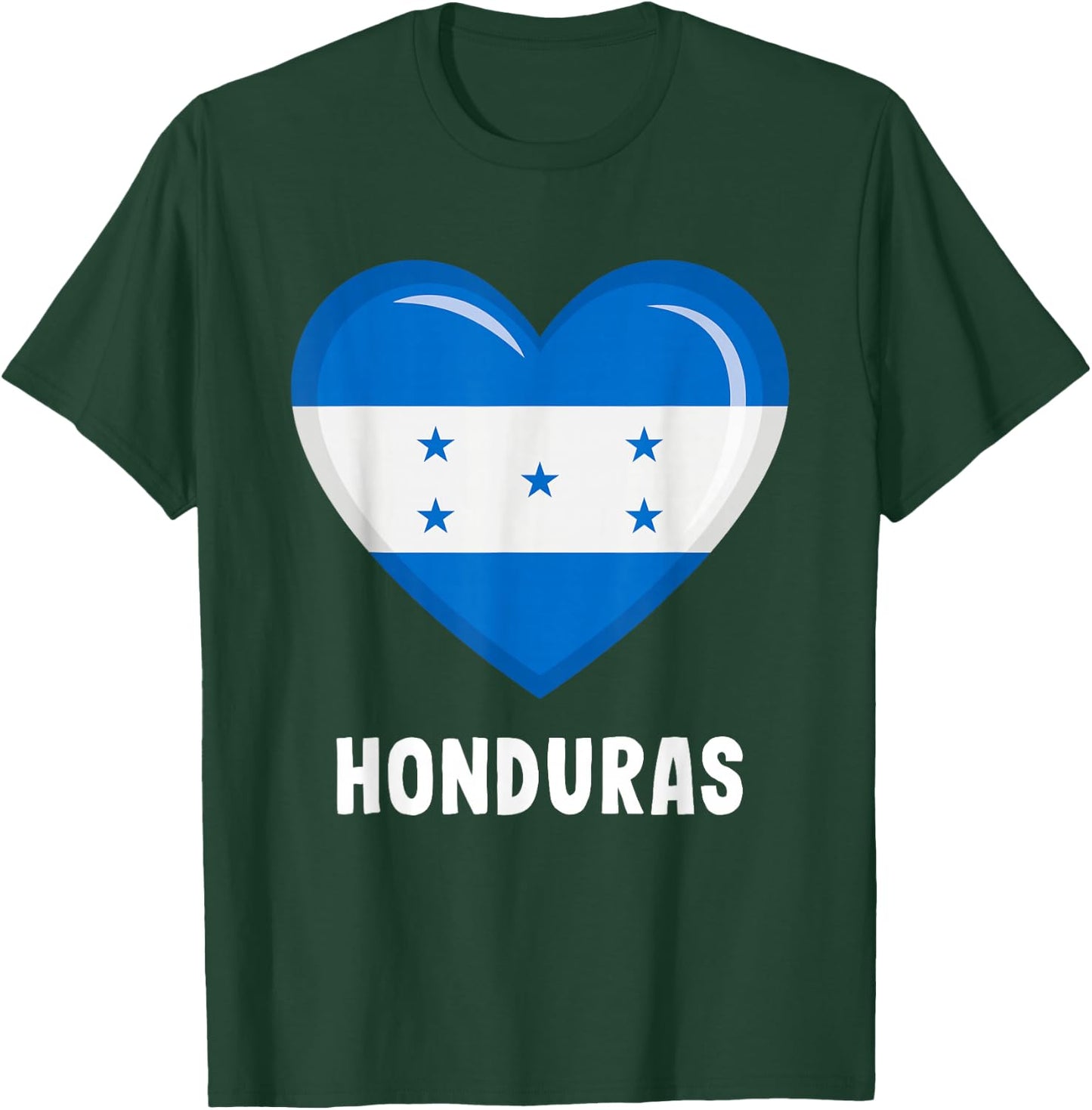 Honduran Flag Jersey | Honduran T-Shirt - T-Shirt | Forest