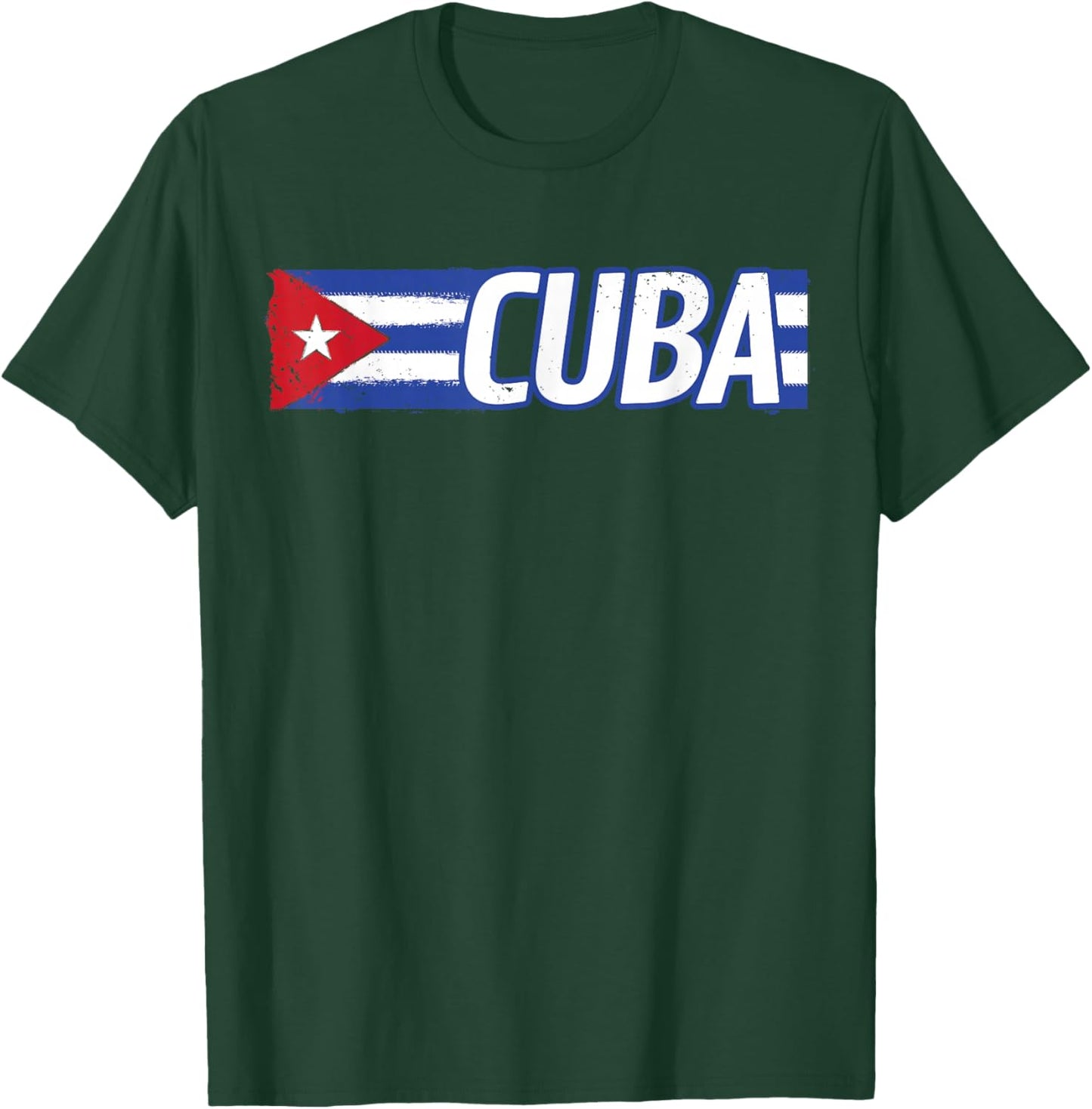 Cuban Flag Shirt Cuban Heritage Month Patriotic T-Shirt - T-Shirt | Forest
