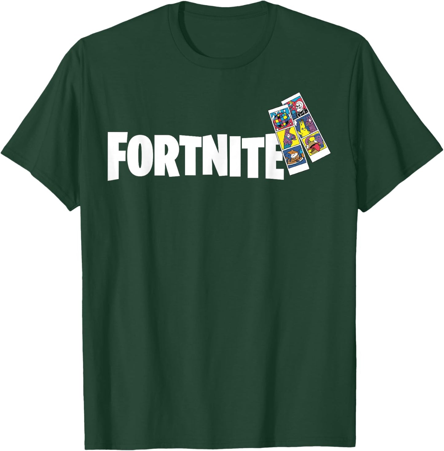 Fortnite Photo Strip & Logo T-Shirt - T-Shirt | Forest