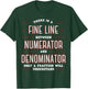 Cool Math Apparel Black Math Algebraic Fractions Number Ratios Integers Division T-Shirt - T-Shirt | Forest
