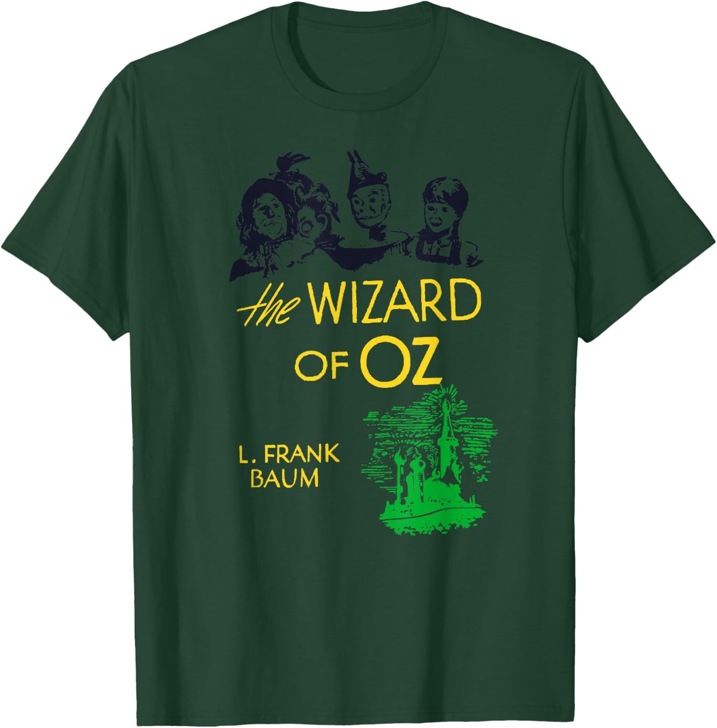 Oz Lion Tin Man Dorothy Oz Scarecrow Retro Wizard of OZ Book T-Shirt - T-Shirt | Forest