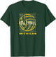 Volleyball Michigan by Volleyball Michigan Merch T-Shirt - T-Shirt | Forest