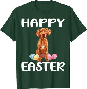 Rhodesian Ridgeback Dog Breed Happy Easter Men Women Kids T-Shirt - T-Shirt | Forest