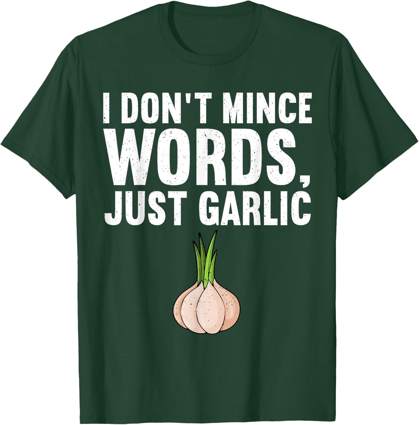 Funny Garlic Art Women Vegetable Food Garlic Lover T-Shirt - T-Shirt | Forest
