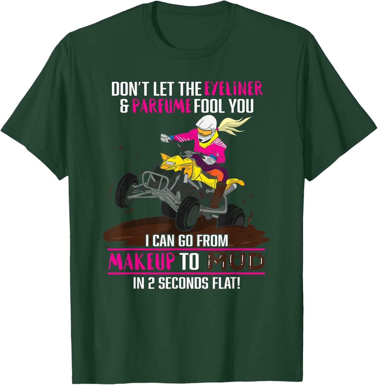 Quad Bike Gift ATV Quad Biker Funny Offroad T-Shirt - T-Shirt | Forest