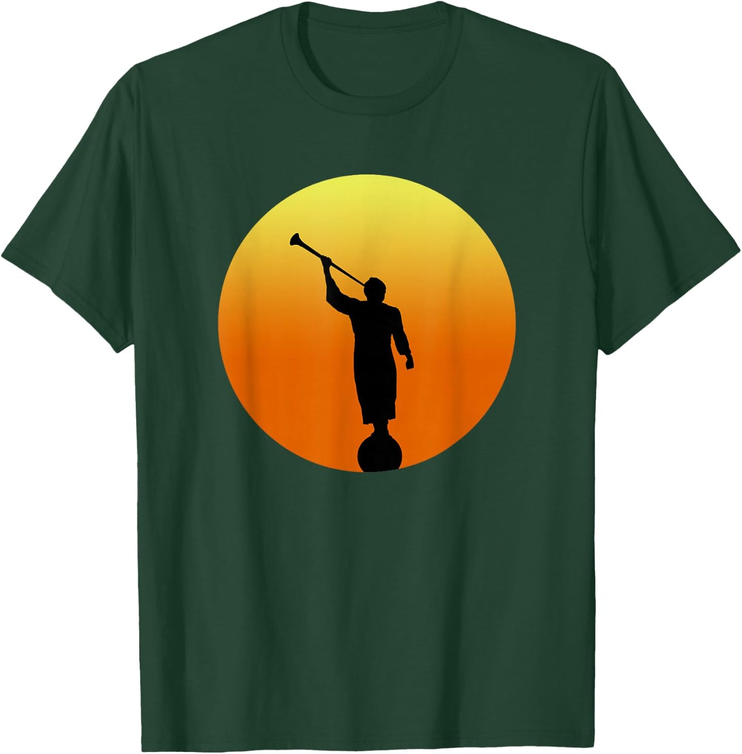 Mormon Angel Moroni at Sunset T-Shirt - T-Shirt | Forest
