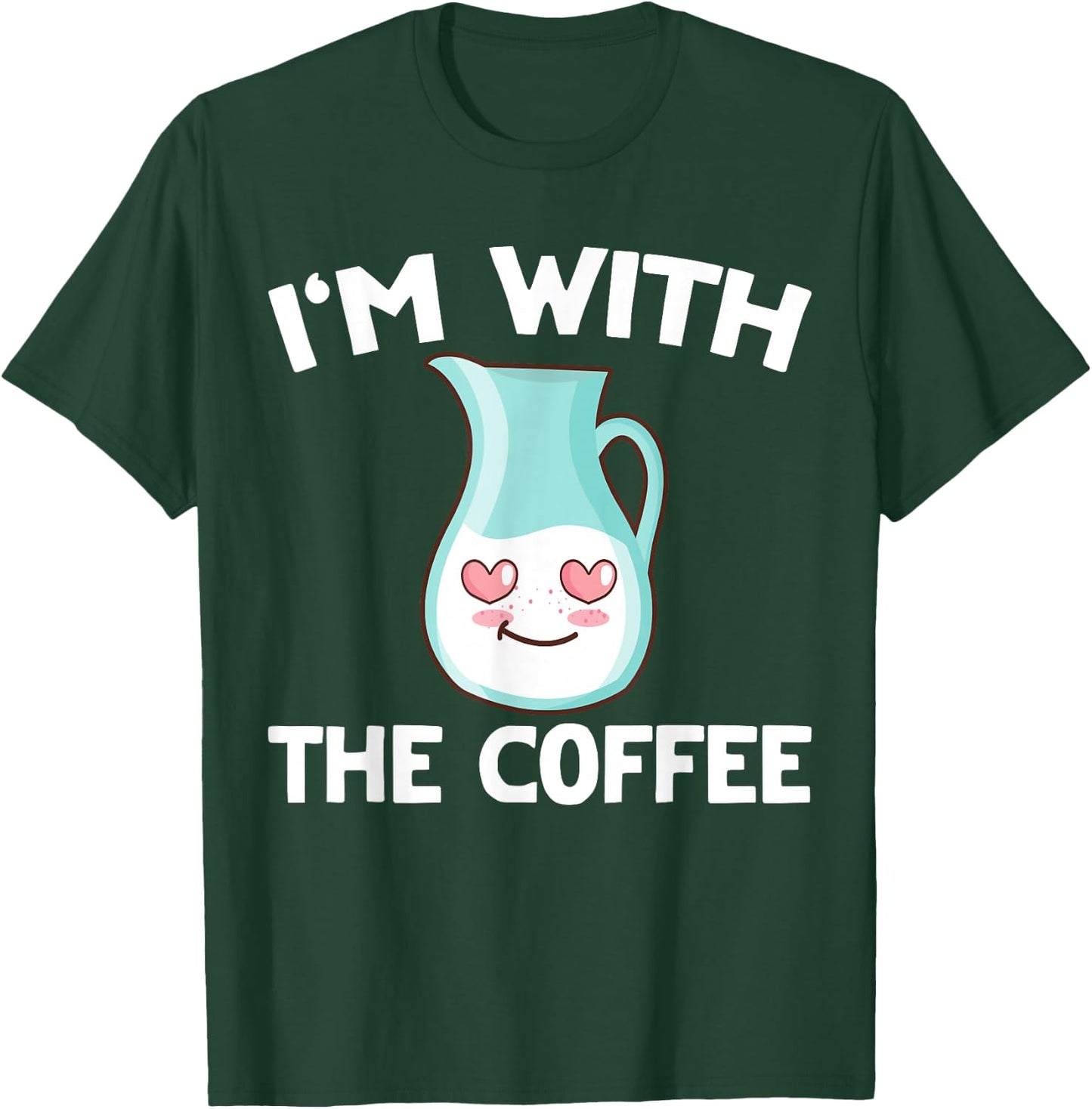 Coffee & Creamer Matching His & Hers Couples T-Shirt - T-Shirt | Forest