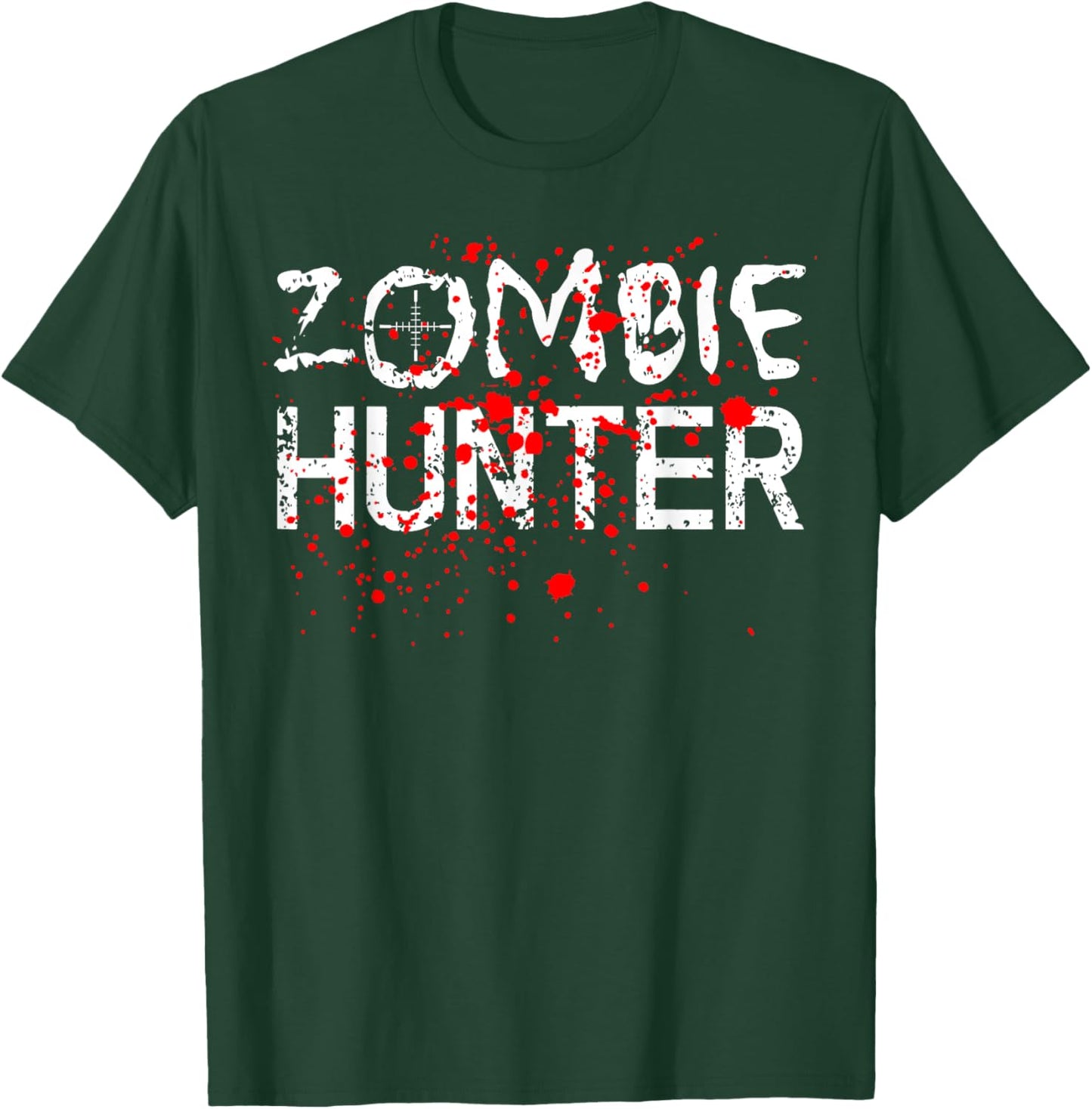 Fun Simple Zombie Hunter Halloween Costume T-Shirt - T-Shirt | Forest