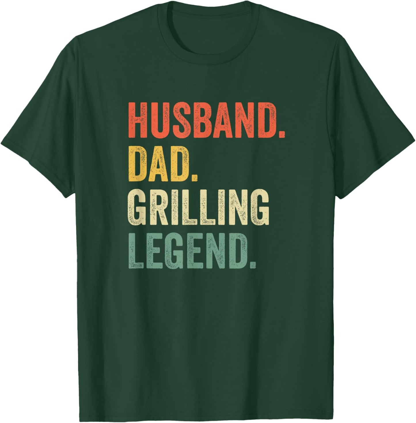 Grilling BBQ Father Funny Husband Grill Dad Legend T-Shirt - T-Shirt | Forest