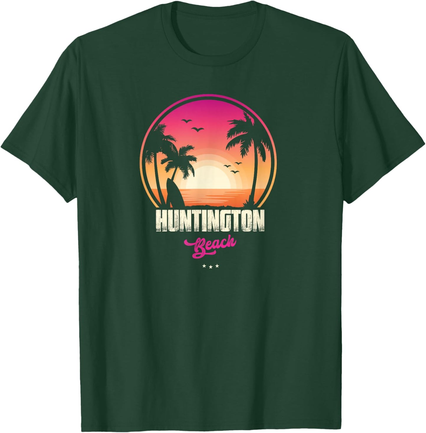 Huntington Souvenir - Beach Reminder T-Shirt - T-Shirt | Forest