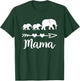 Mama Elephant 2 Babies Kids Mom of Two Cute Mothers Day T-Shirt - T-Shirt | Forest