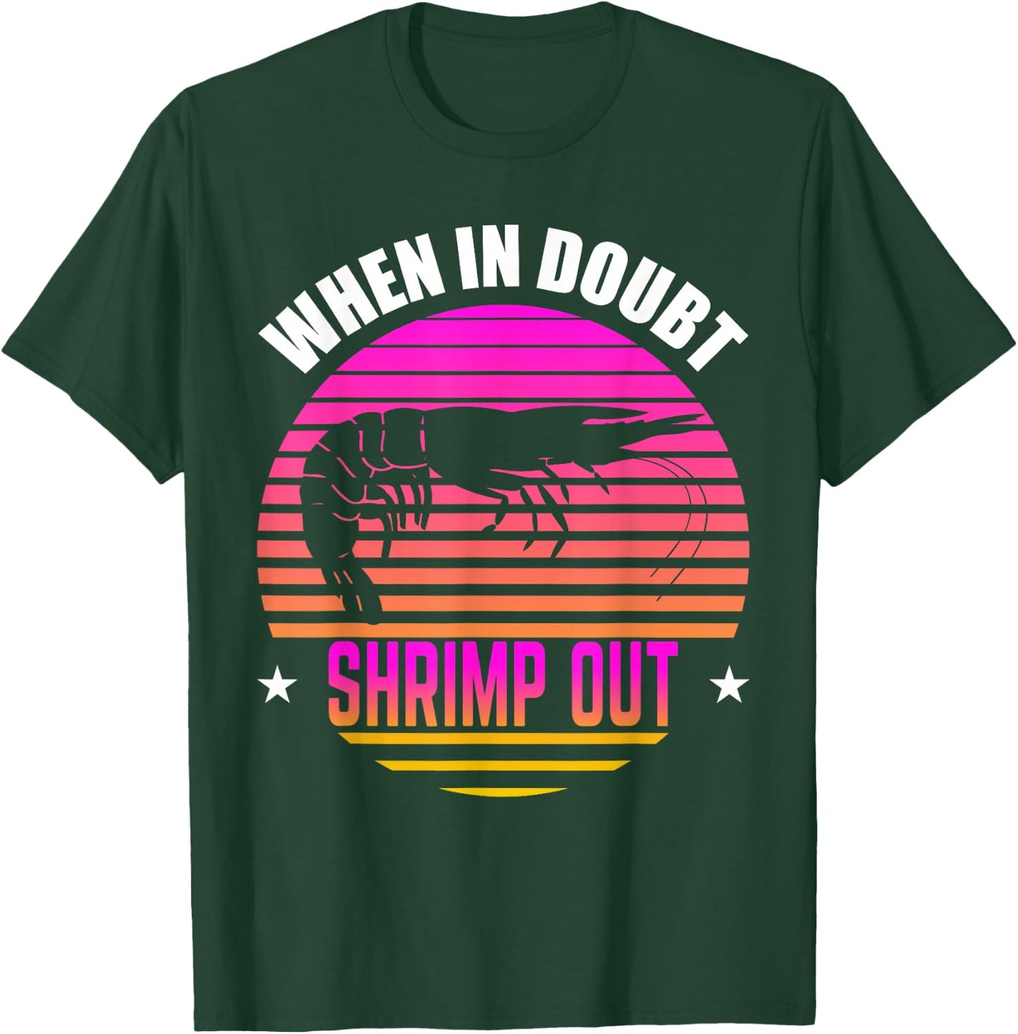 Retro BJJ Brazilian Jiu Jitsu Shrimp Out Grappling T-Shirt - T-Shirt | Forest