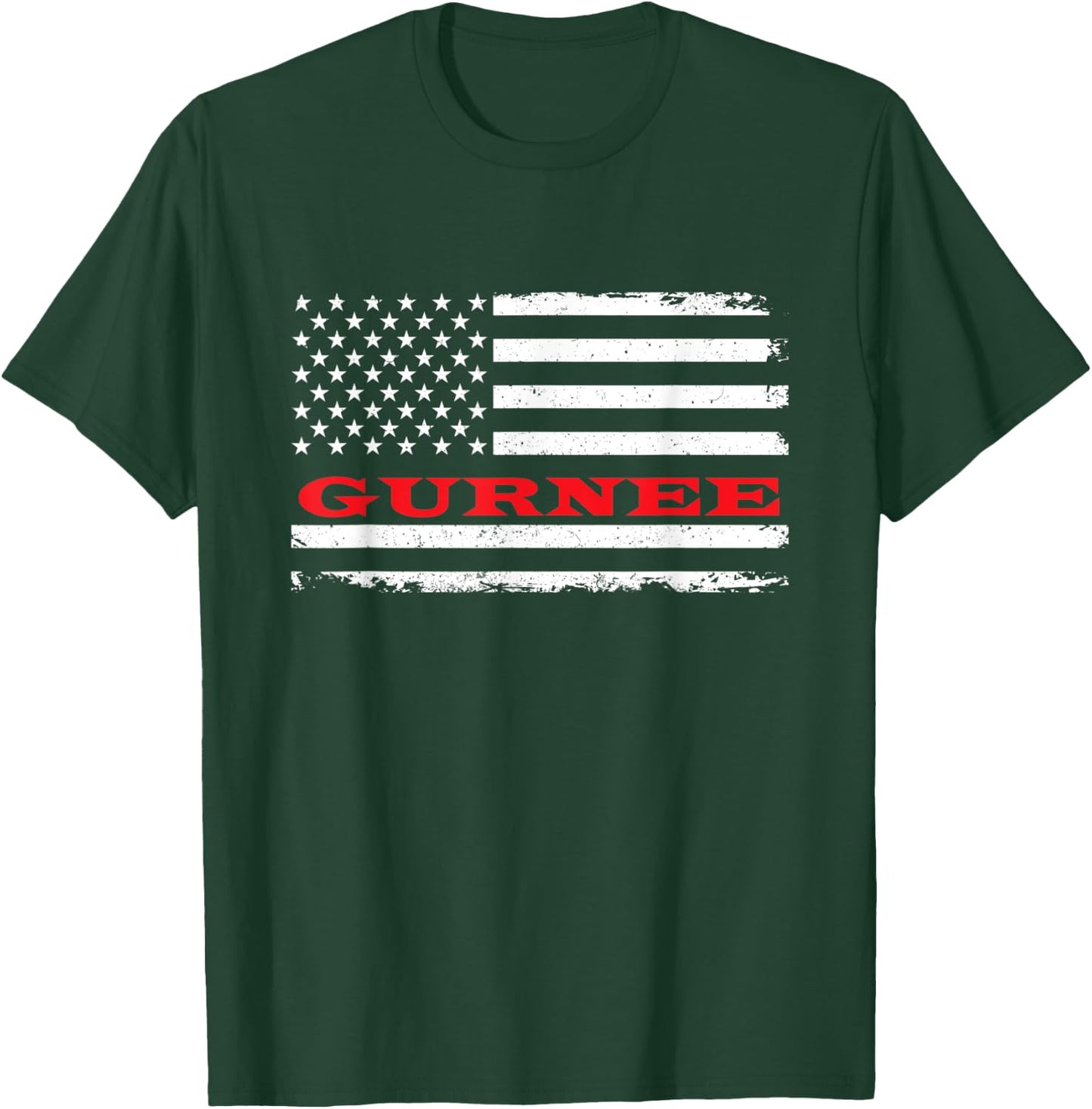 Illinois American Flag Gurnee USA Patriotic Souvenir T-Shirt - T-Shirt | Forest