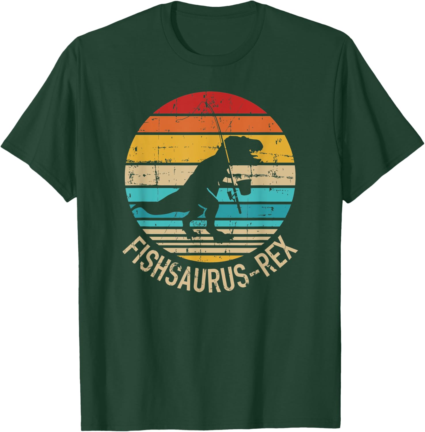 Fishing Fishsaurus-Rex T-Shirt - T-Shirt | Forest