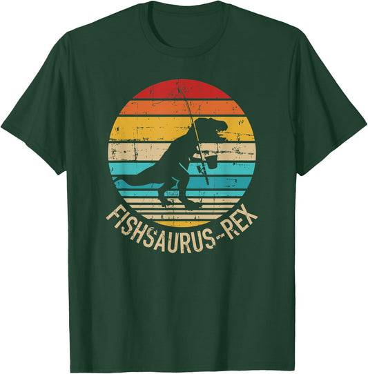Fishing Fishsaurus-Rex T-Shirt - T-Shirt | Forest