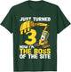 Kids 3rd Birthday Shirt Boy Excavator Construction Site Boss T-Shirt - T-Shirt | Forest