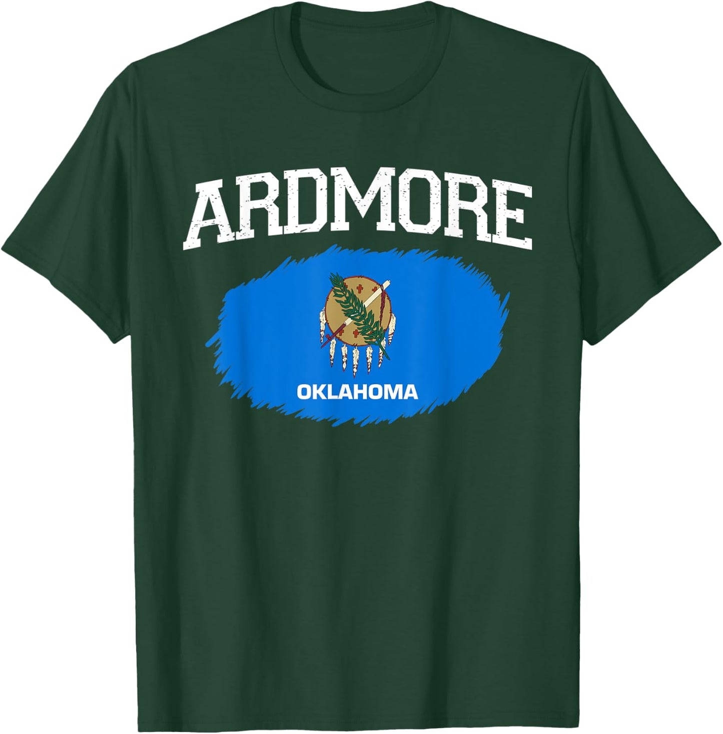 ARDMORE OK OKLAHOMA Flag Vintage USA Sports Men Women T-Shirt - T-Shirt | Forest