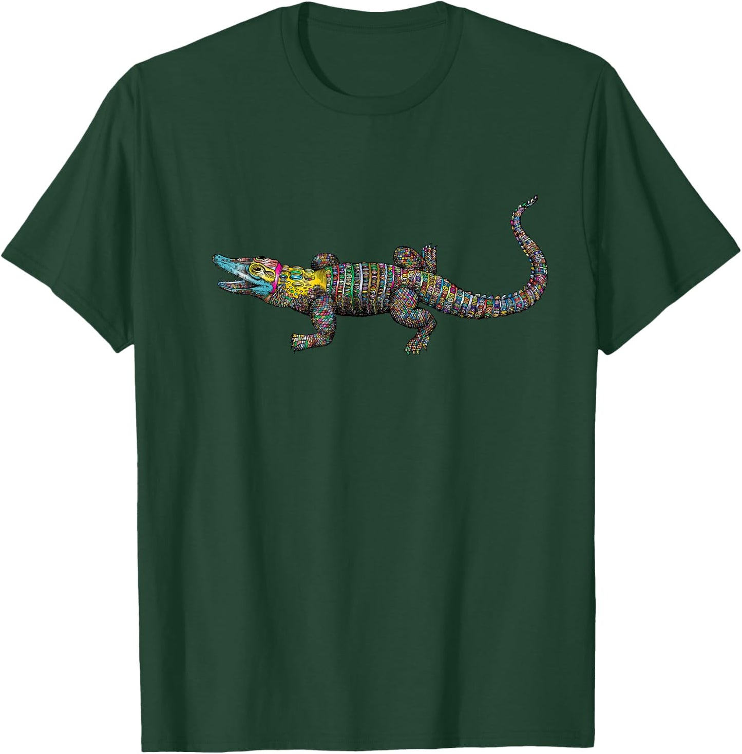 Vintage Retro Crocodile Gator Croc Alligator Hunter T-Shirt - T-Shirt | Forest