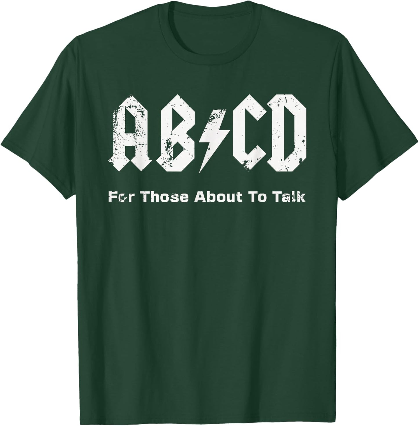 Boys Girls Teachers - Funny ABCD About To Talk Vintage Style T-Shirt - T-Shirt | Forest