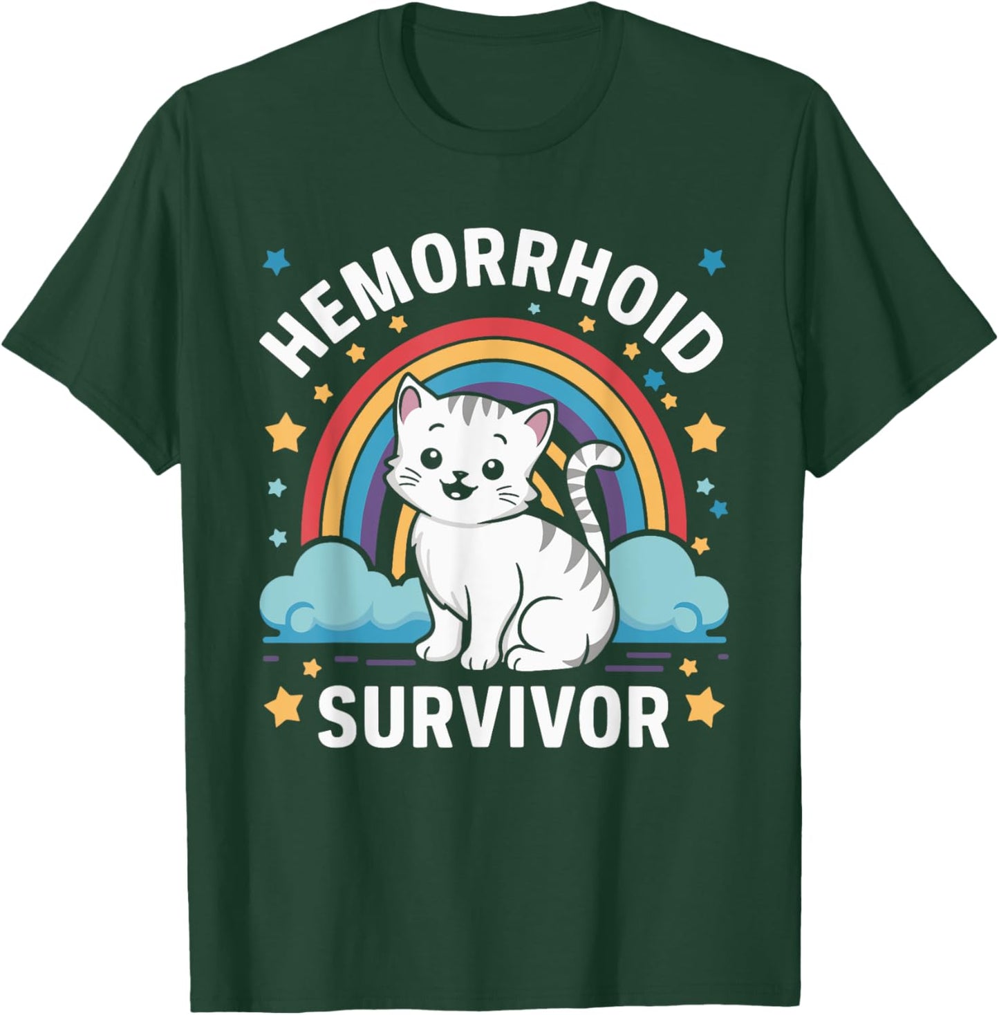 Hemorrhoid Survivor Cat Women T-Shirt - T-Shirt | Forest