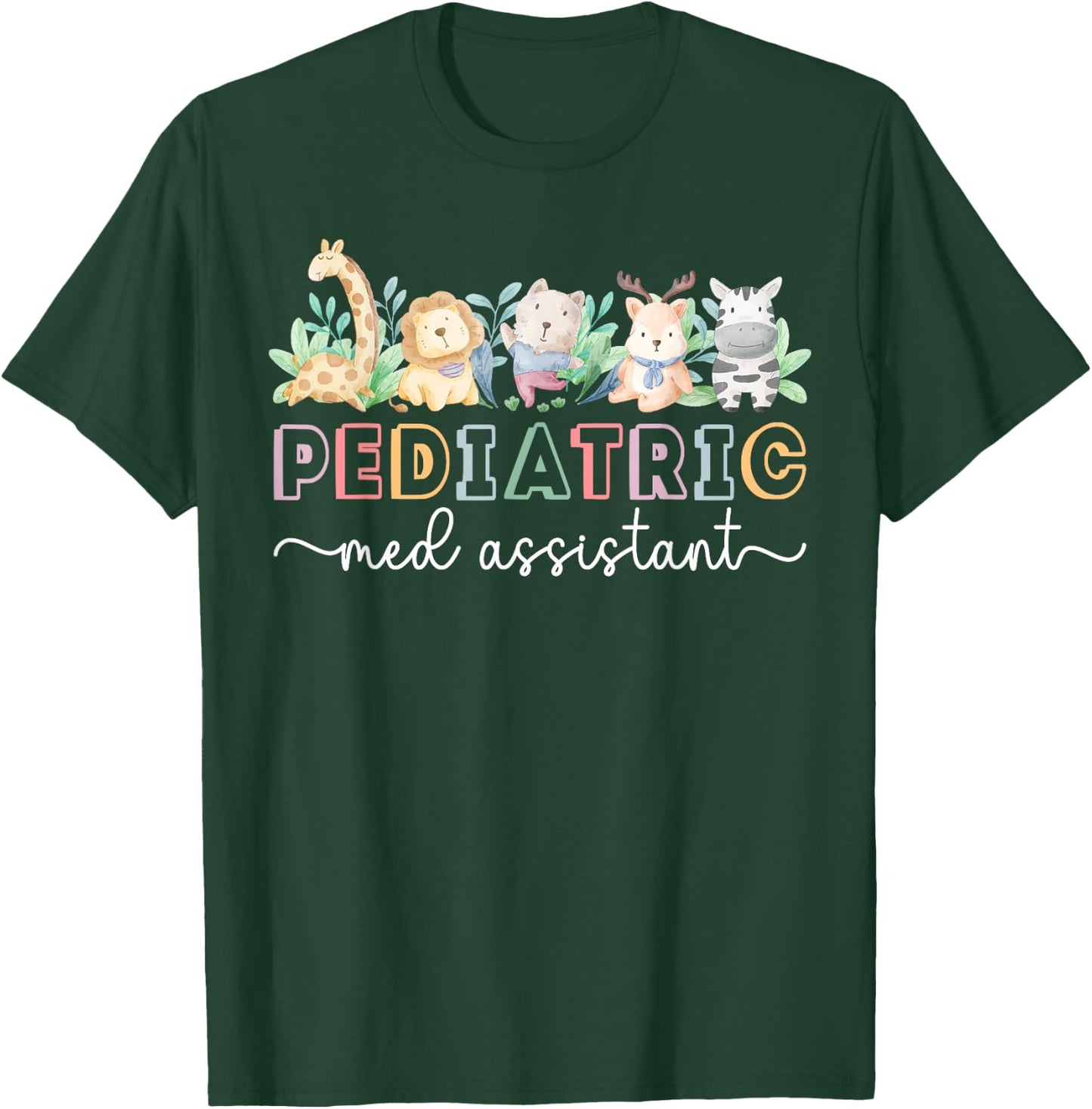 Pediatric Med Assistant Boho Peds Medical Assistant T-Shirt - T-Shirt | Forest