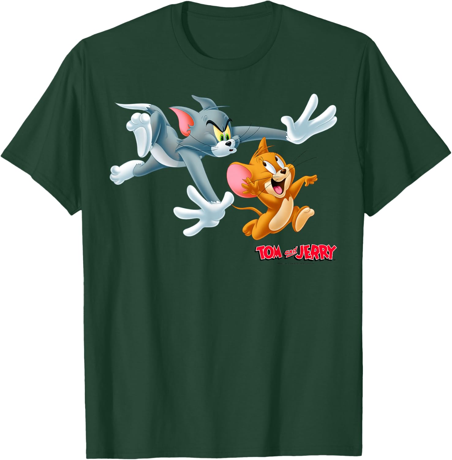 Tom and Jerry Classic Style Chase Portrait T-Shirt - T-Shirt | Forest