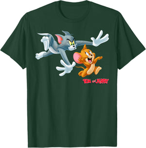 Tom and Jerry Classic Style Chase Portrait T-Shirt - T-Shirt | Forest