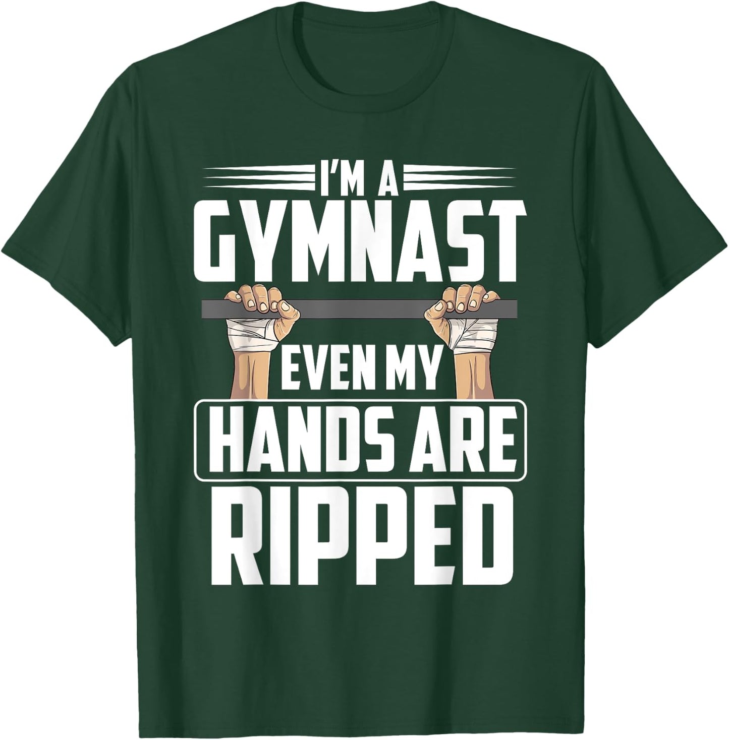 Funny Gymnastics Gift Boys Men | Cute Gymnast Sports T-Shirt - T-Shirt | Forest