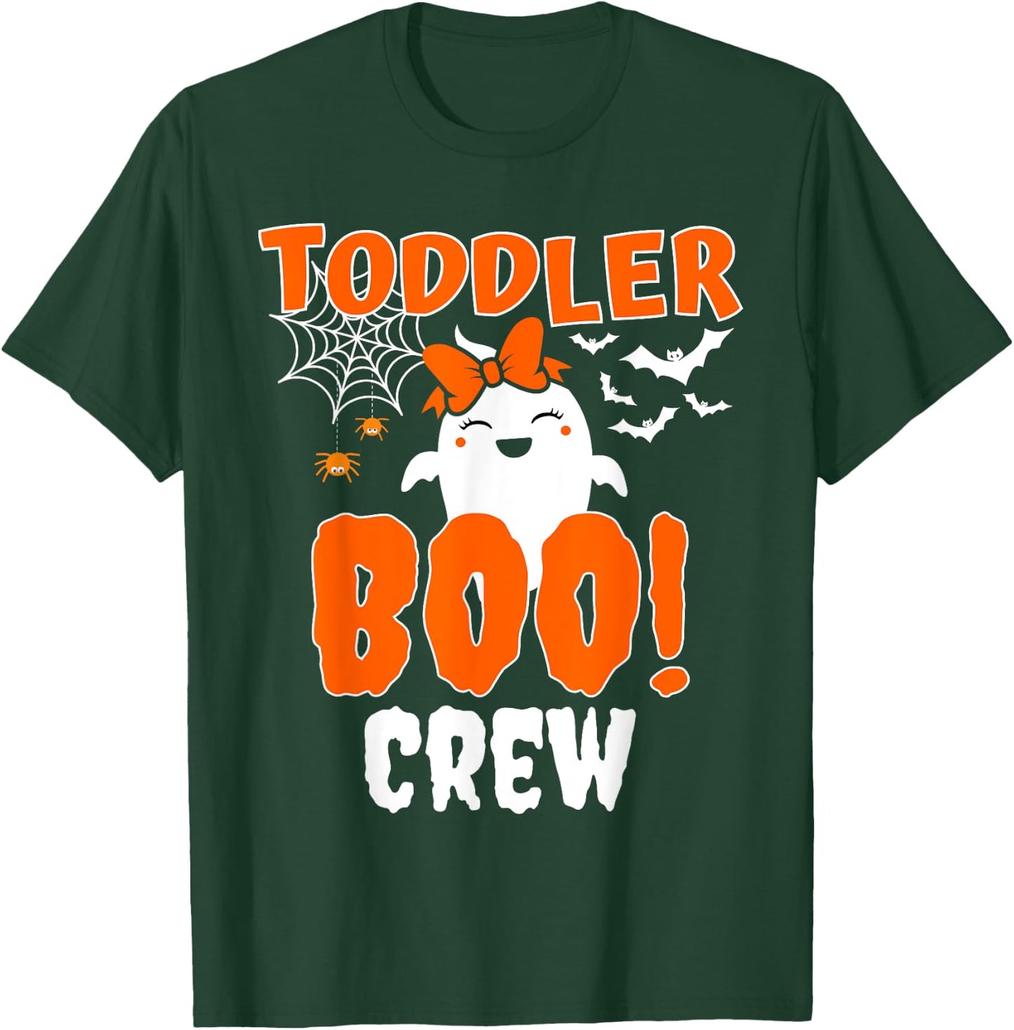 Girl Toddler Boo Crew Daycare Teacher Halloween Party T-Shirt - T-Shirt | Forest