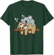 Funny Cute Lazy Sloth & Baby Koala Mama Bear Nap T-Shirt - T-Shirt | Forest