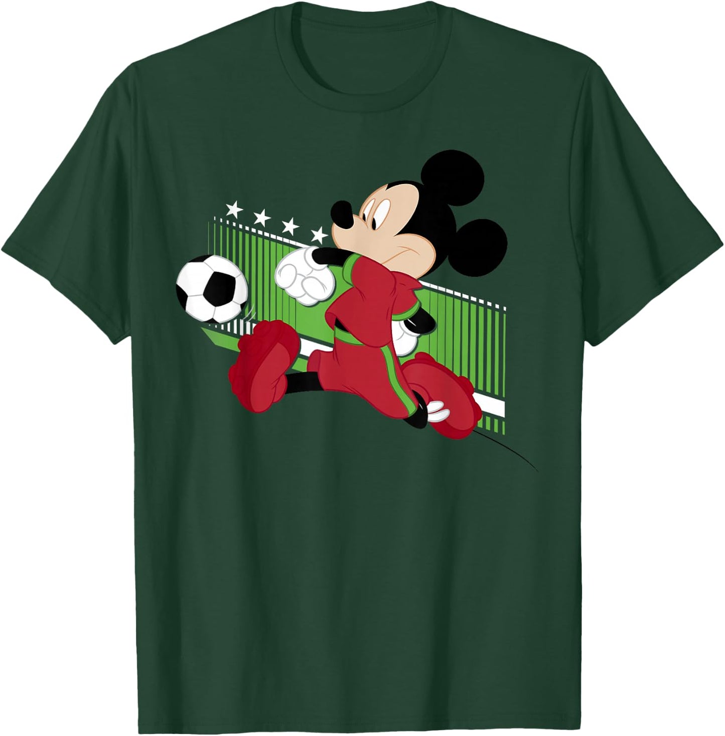 Disney Mickey and Friends Mickey Mouse Portugal Soccer T-Shirt - T-Shirt | Forest