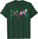 Newfoundland Newfie Mom Dad Heartbeat Tie Dye Dog Gift T-Shirt - T-Shirt | Forest