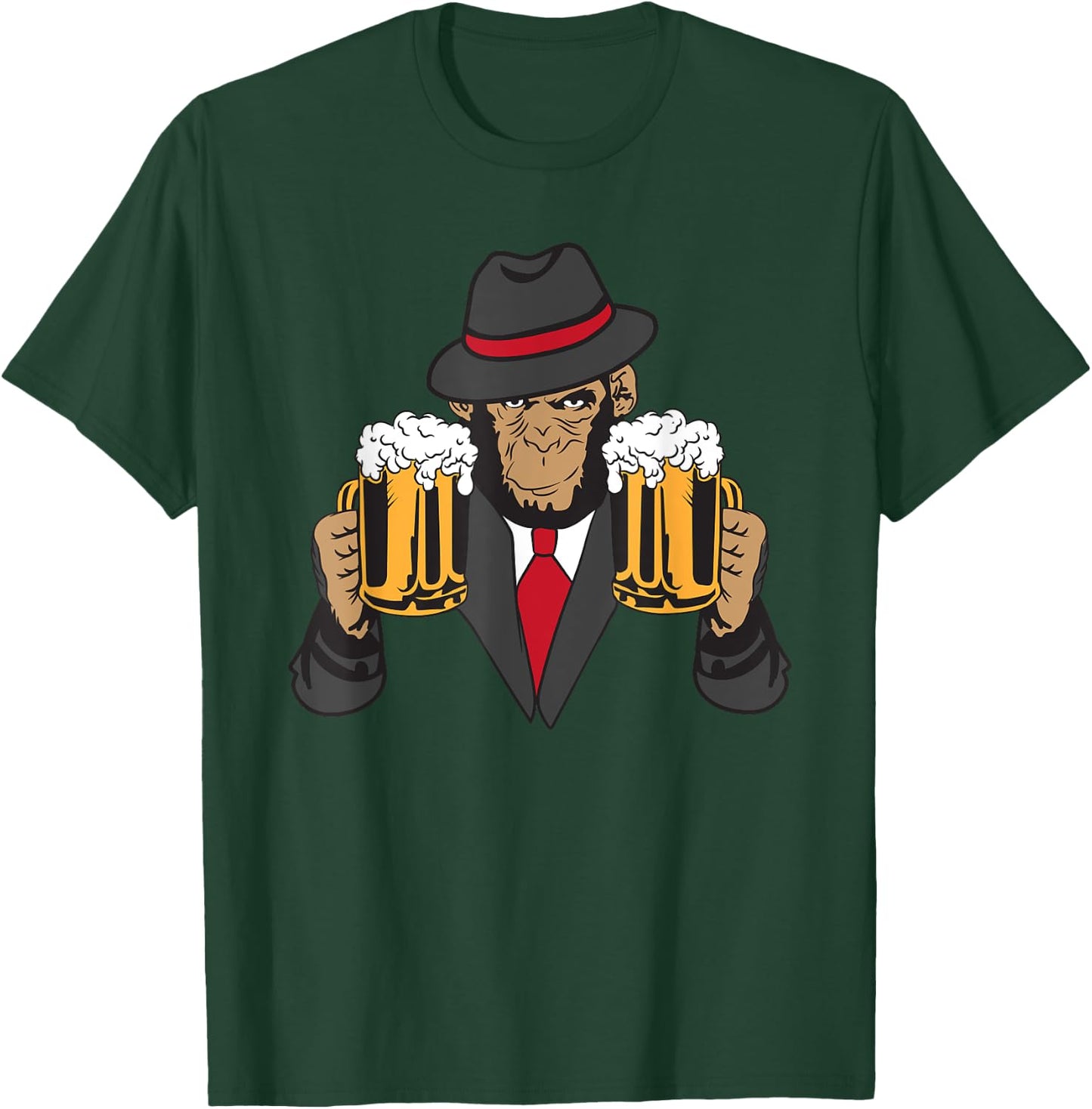 Drunk Monkey T-Shirt - T-Shirt | Forest