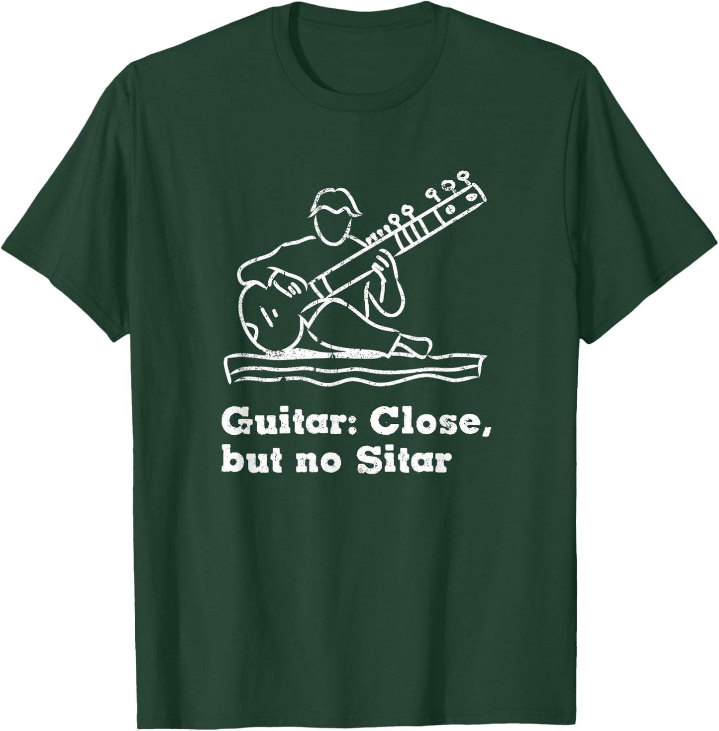 Funny Sitar Indian and India music Sitar player gift T-Shirt - T-Shirt | Forest