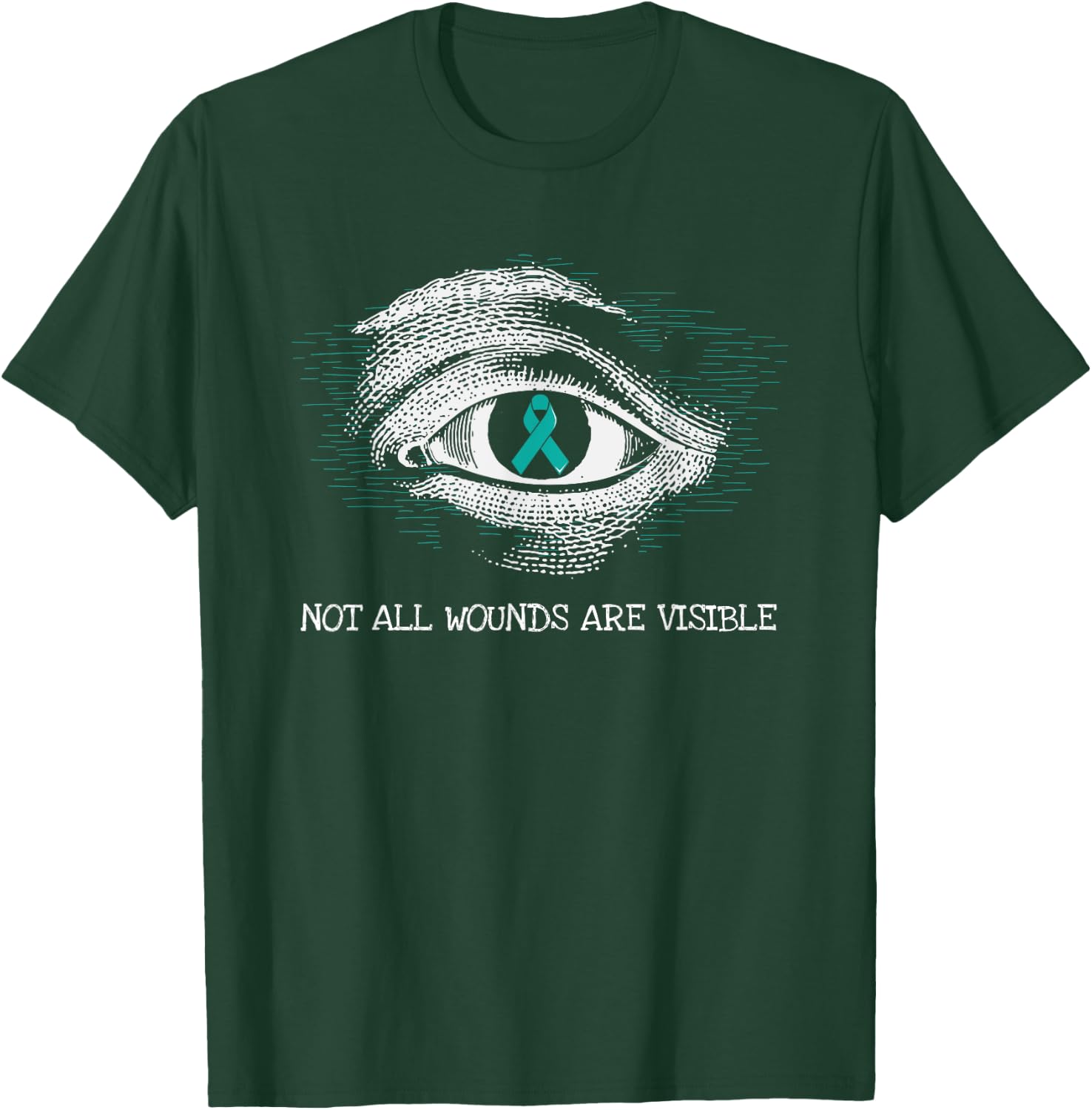 Veteran PTSD Awareness Suicide Prevention Military Gifts T-Shirt - T-Shirt | Forest