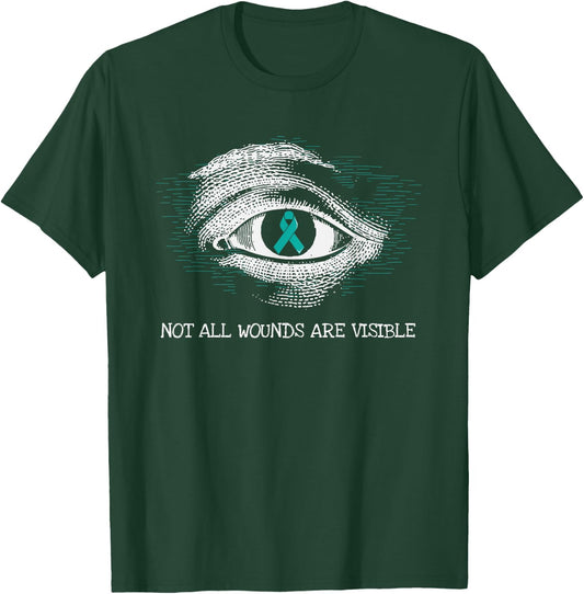 Veteran PTSD Awareness Suicide Prevention Military Gifts T-Shirt - T-Shirt | Forest