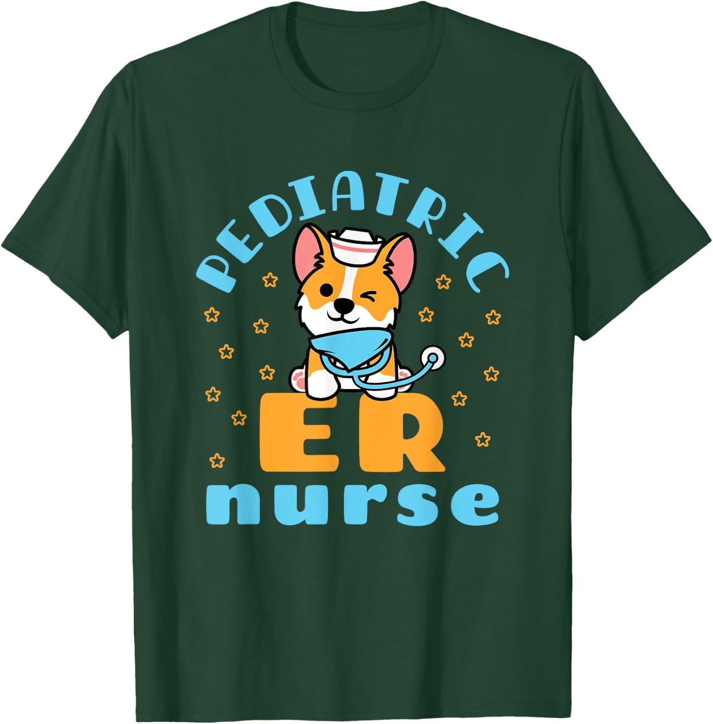 Cute Pediatric ER Nurse Pedi Unit Emergency Room Nursing T-Shirt - T-Shirt | Forest