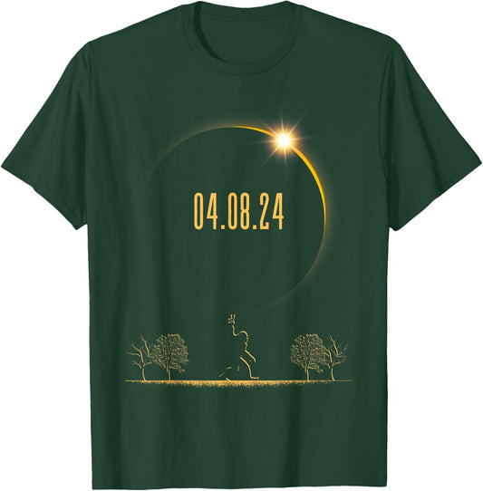 Bigfoot 04.08.24 Total Solar Eclipse 2024 T-Shirt - T-Shirt | Forest