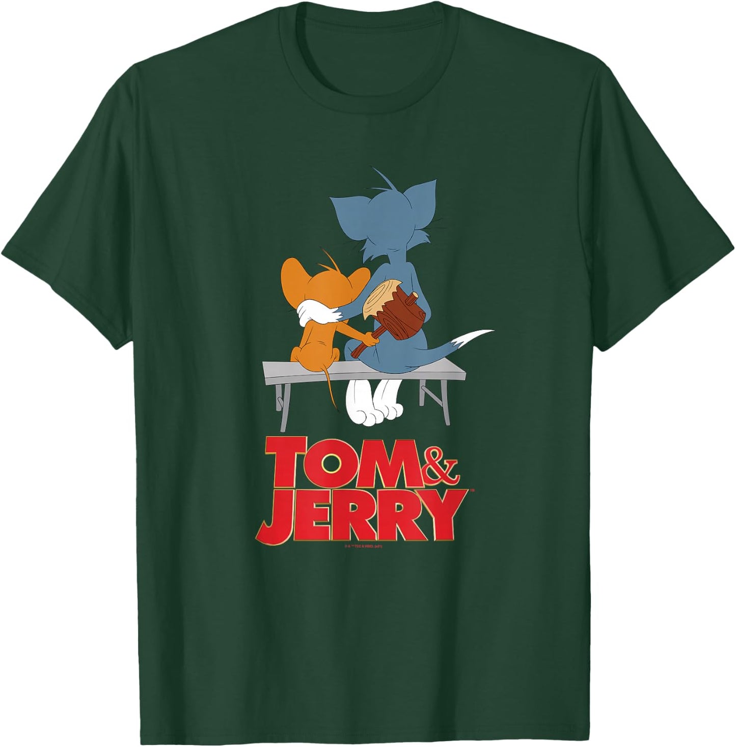 Tom & Jerry Movie Park bench T-Shirt - T-Shirt | Forest