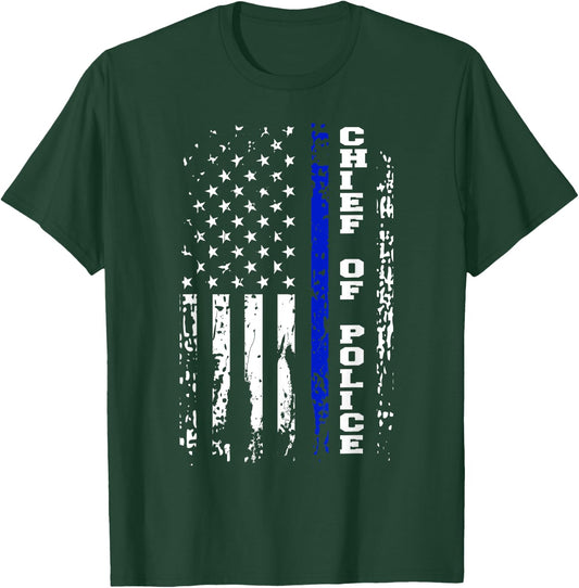 Police Chief Shirt Chief of Police Rank T-Shirt - T-Shirt | Forest