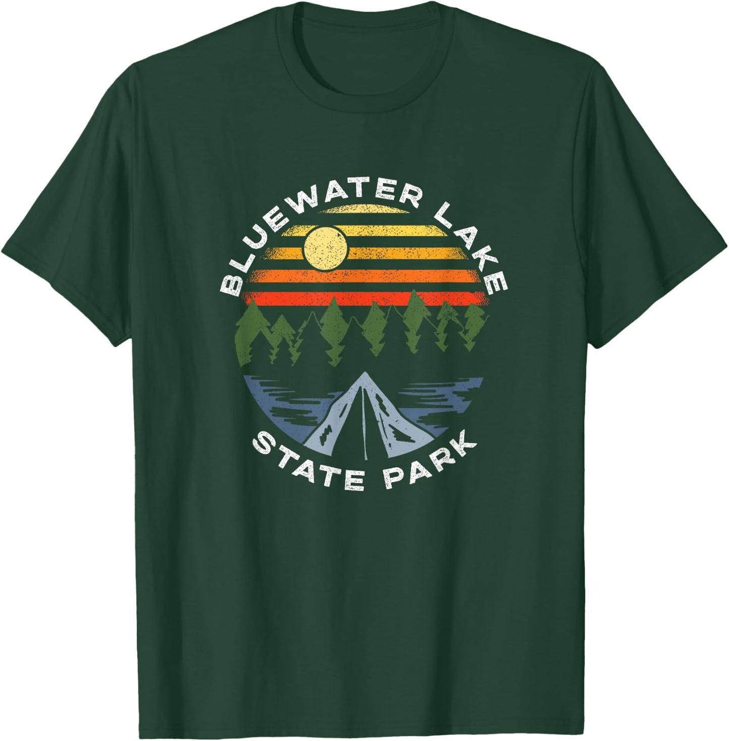 Bluewater Lake State Park New Mexico Camping Vacation T-Shirt - T-Shirt | Forest
