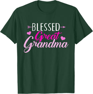Blessed Great Grandma T-Shirt - T-Shirt | Forest