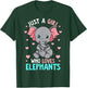 Just A Girl Who Loves Elephants Shirt Elephant Shirt Girls T-Shirt - T-Shirt | Forest