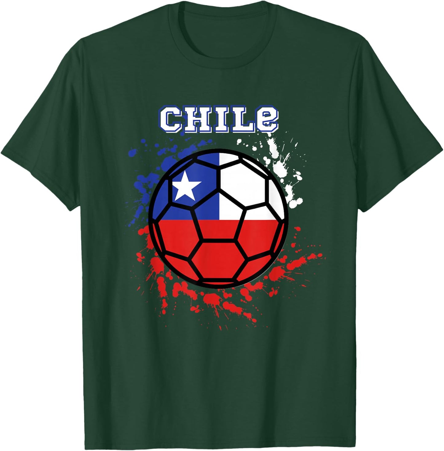 Chile Soccer Chilean Flag Futbol Fan Jersey T-Shirt - T-Shirt | Forest