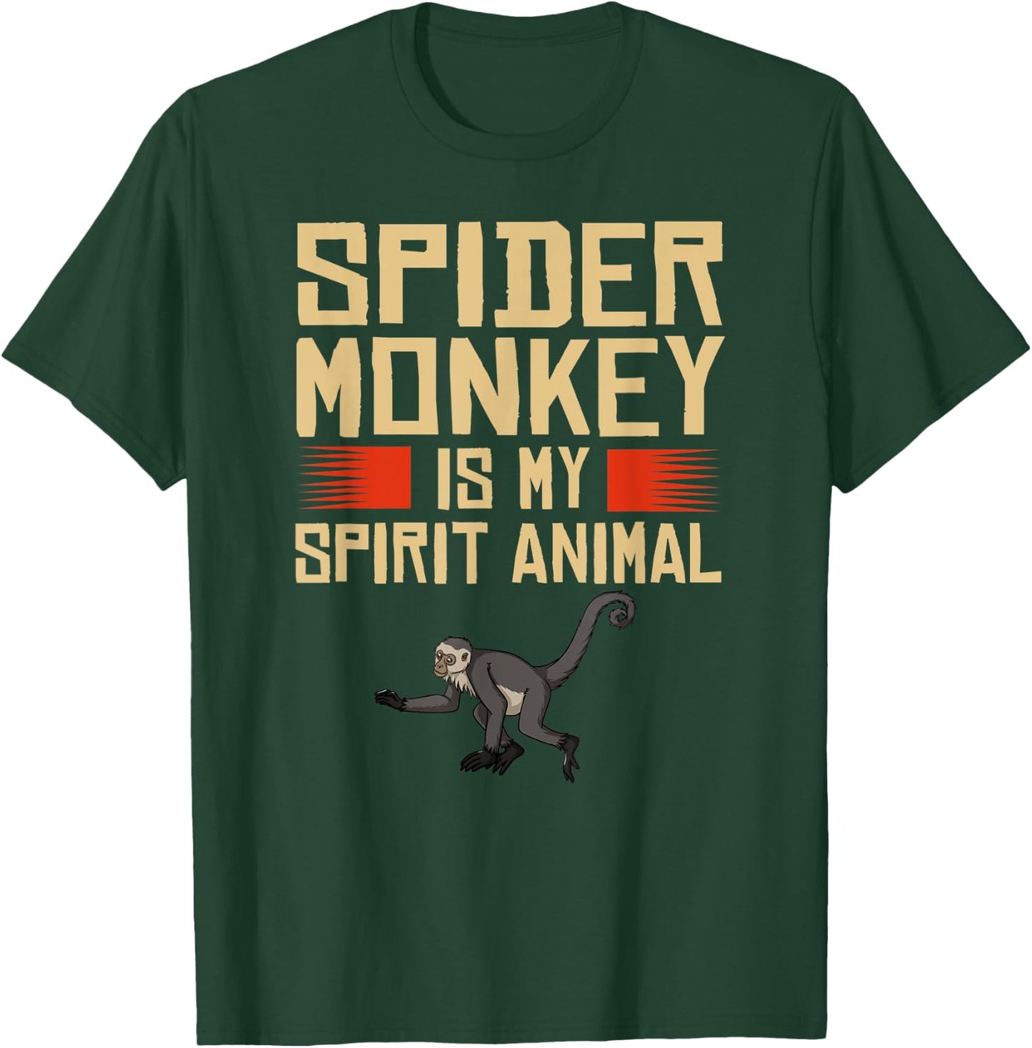 Spider Monkey Funny Cute Animal T-Shirt - T-Shirt | Forest