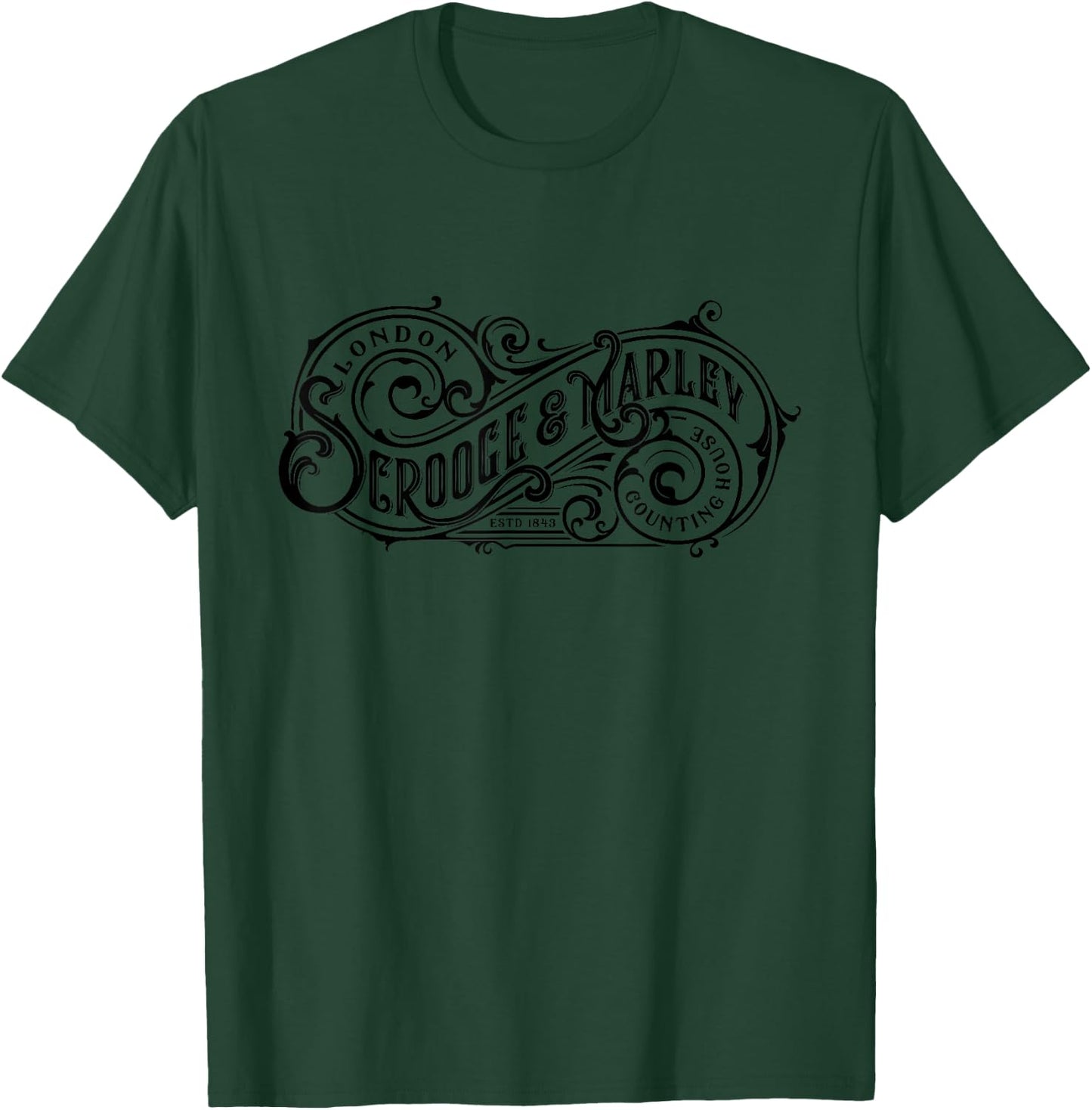 Scrooge and Marley Counting House Christmas Ebenzer Scrooge T-Shirt - T-Shirt | Forest