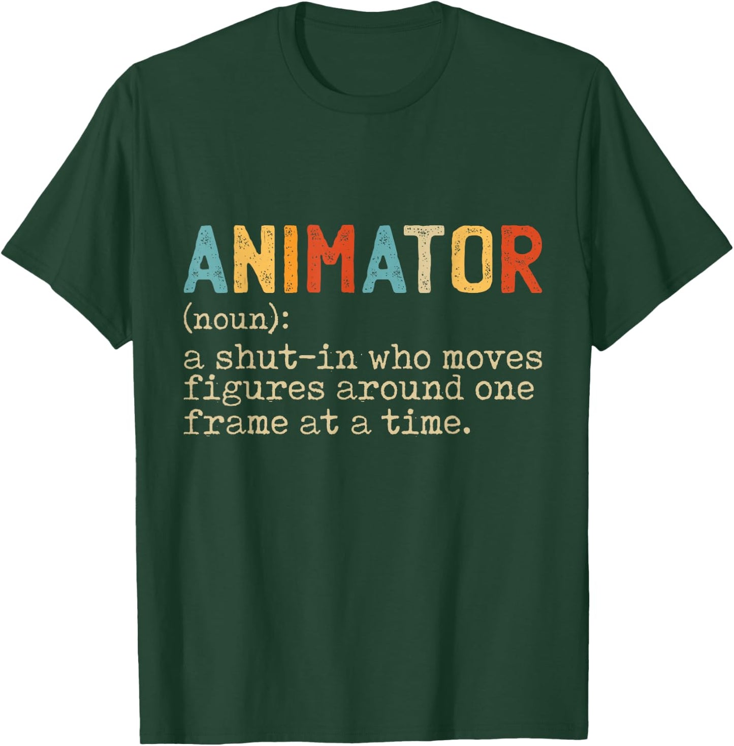 Animation Graphic Artist Gifts & Apparel Adult Black T-Shirt - T-Shirt | Forest