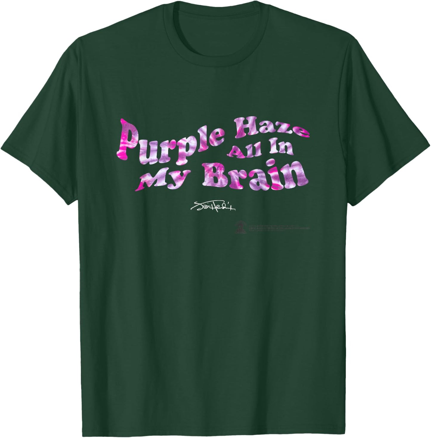 Jimi Hendrix Official Purple Haze Lyric T-Shirt - T-Shirt | Forest