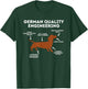 Quality German Engineering - Dachshund Lover Wiener Dog Small T-Shirt - T-Shirt | Forest